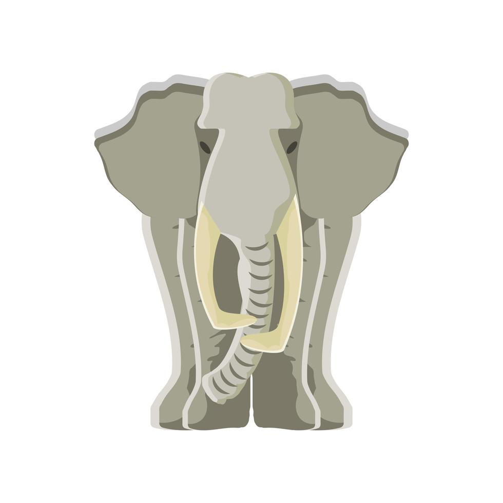 icono de animal elefante vector