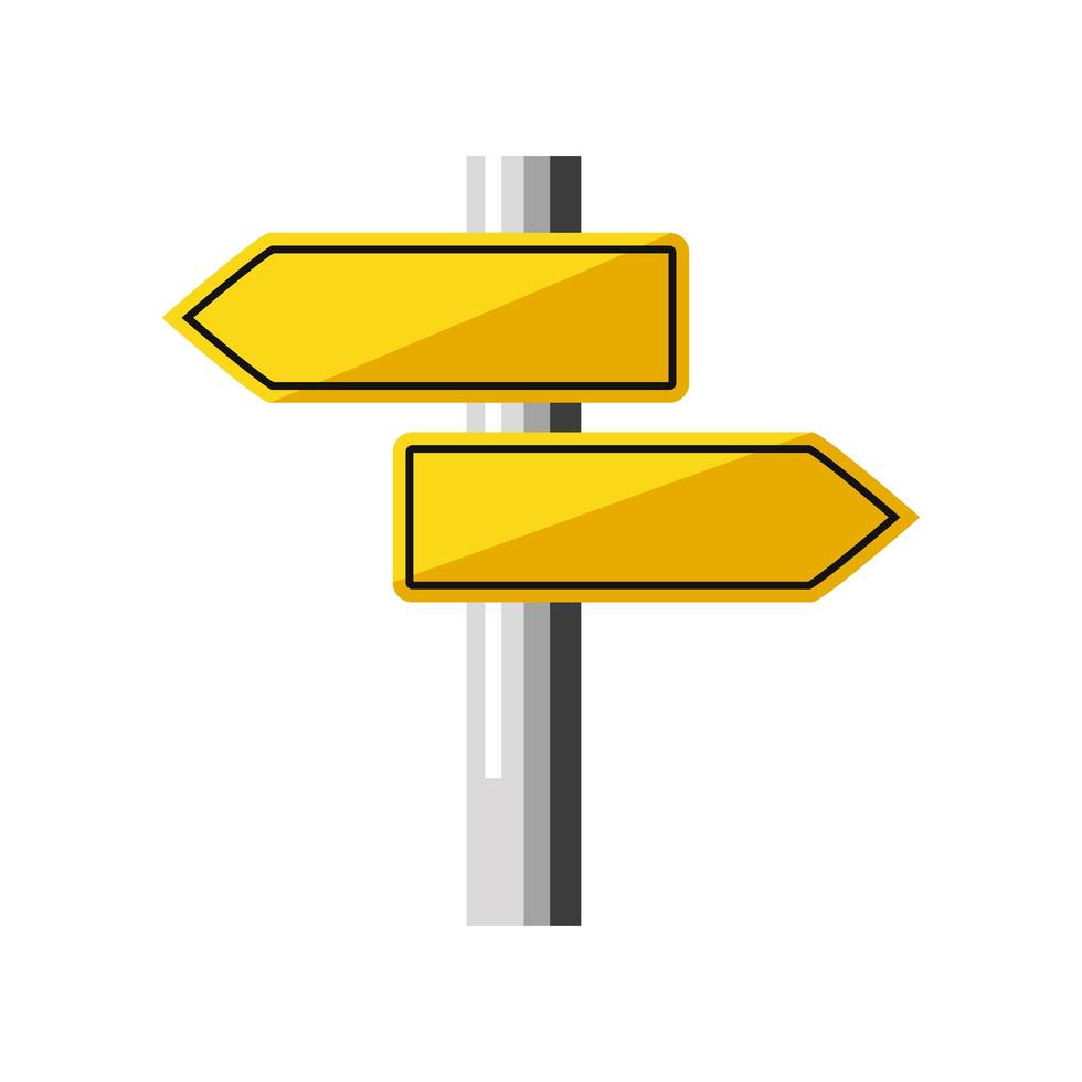 traffic arrows guide vector