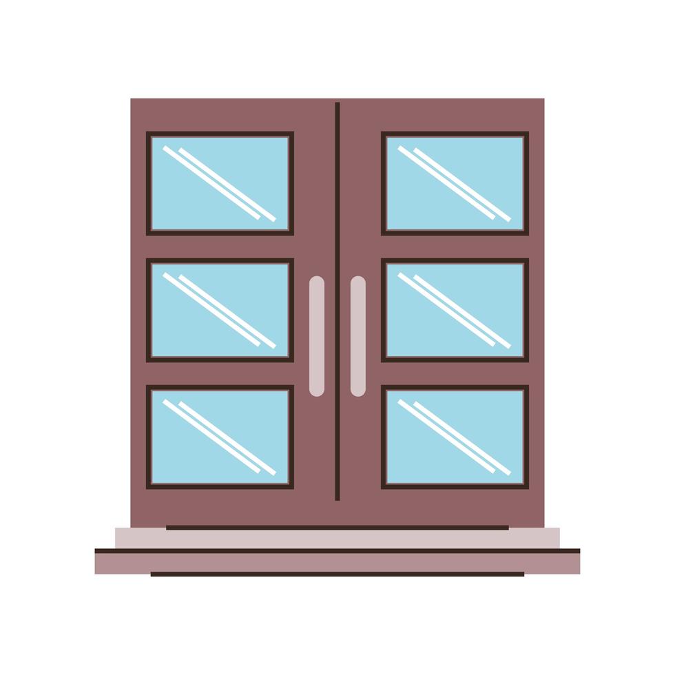 front view door vector