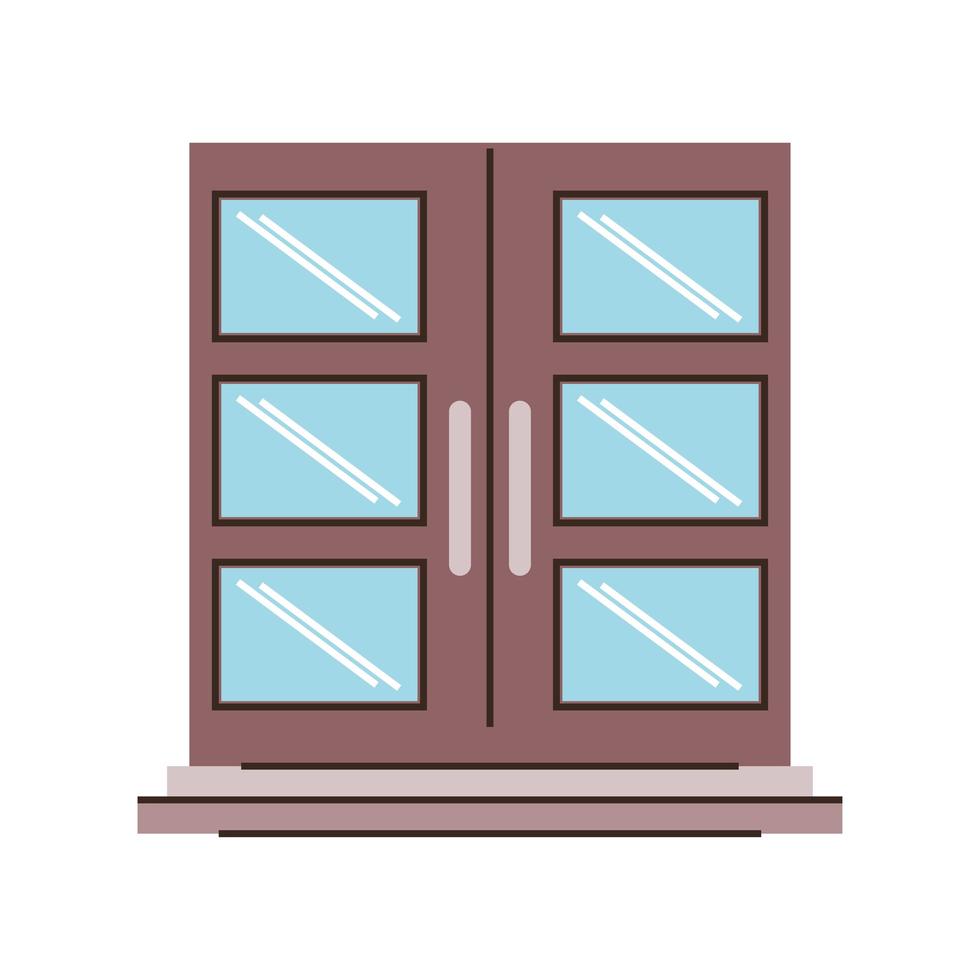 front view door vector