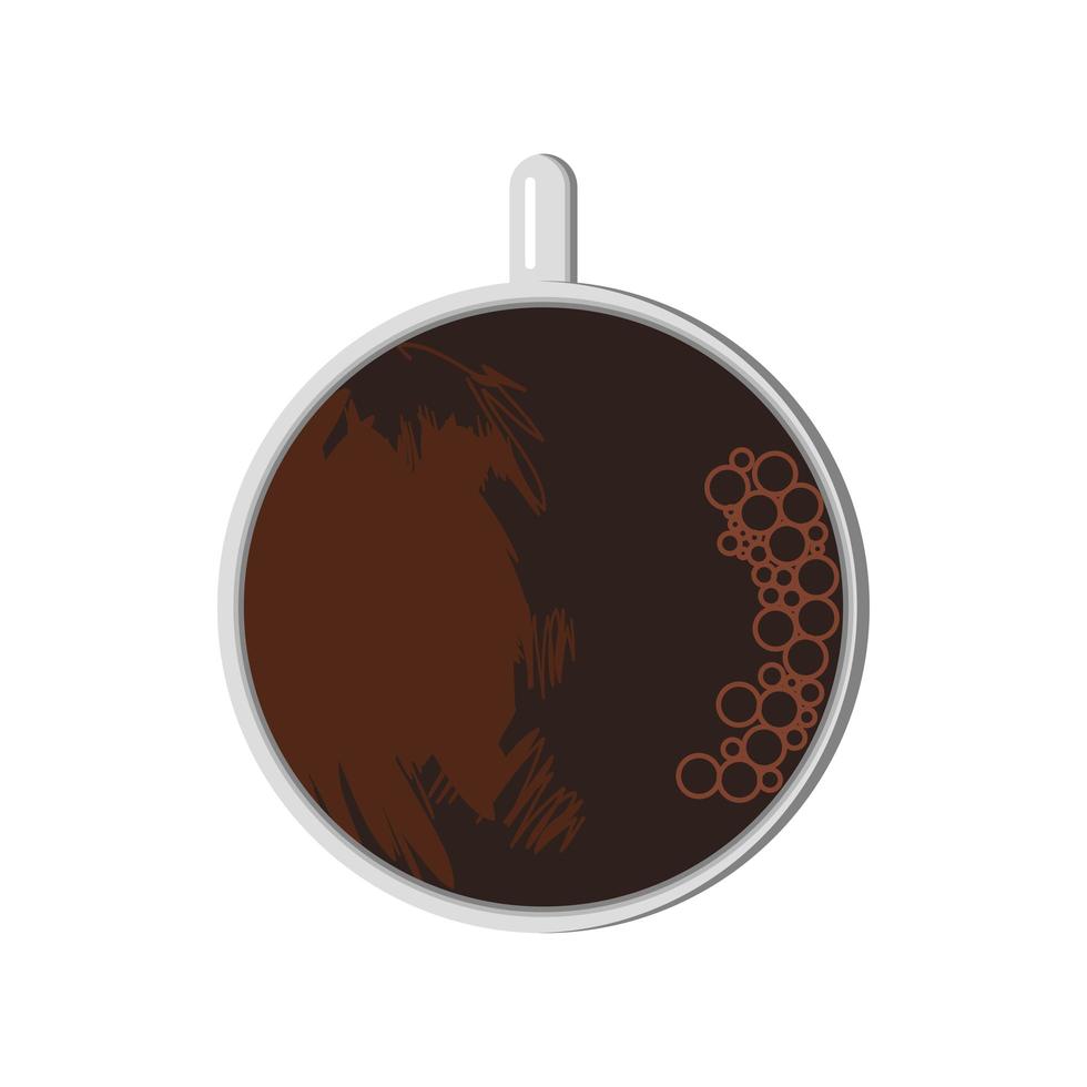 top view coffee cup vector