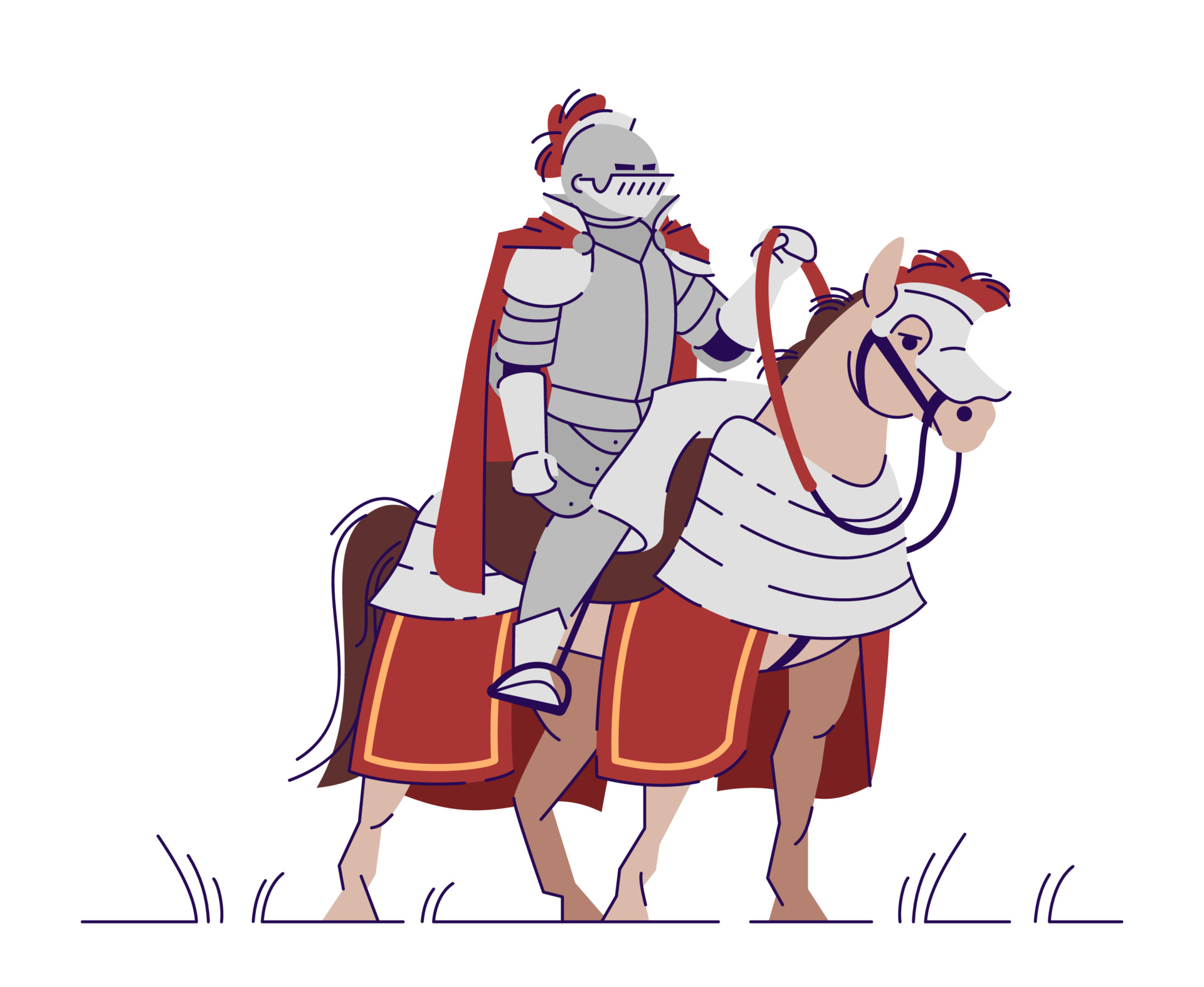 Equestrian knight top