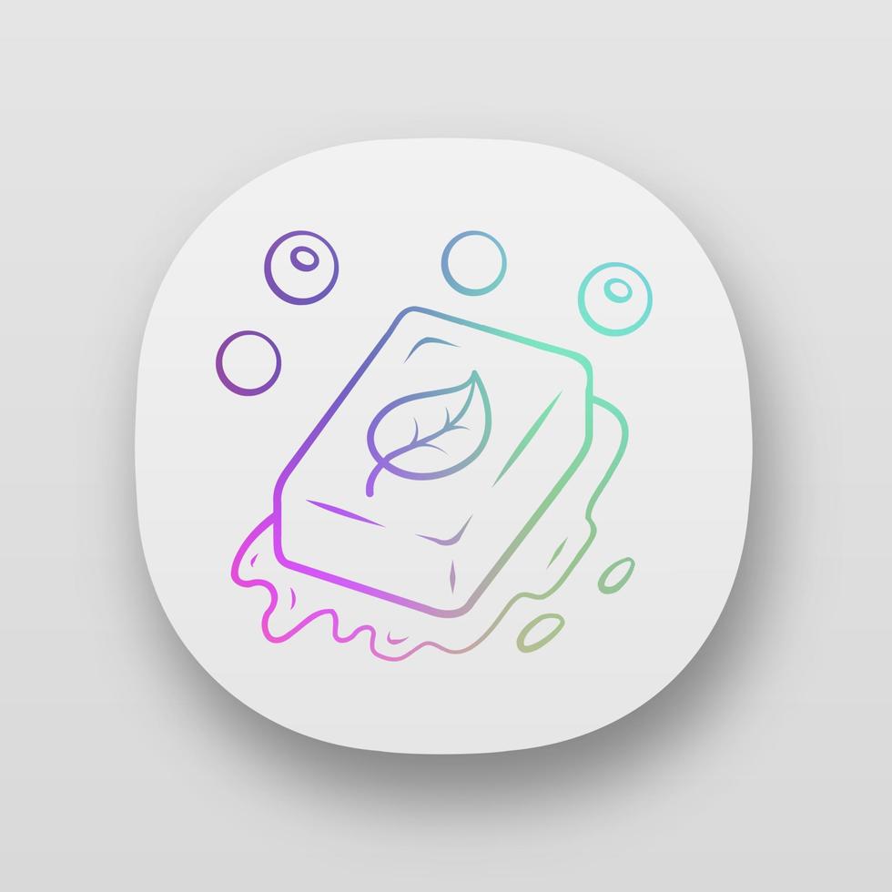 Eco soap app icon vector