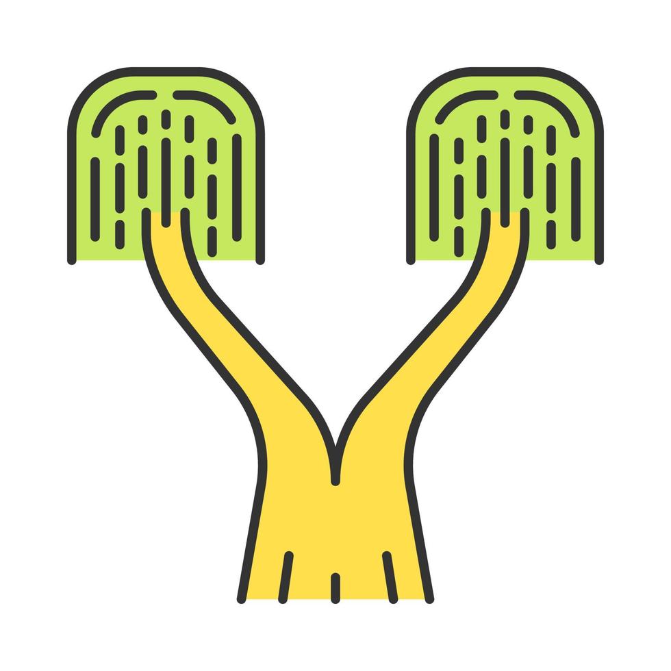 Ponytail palm color icon vector