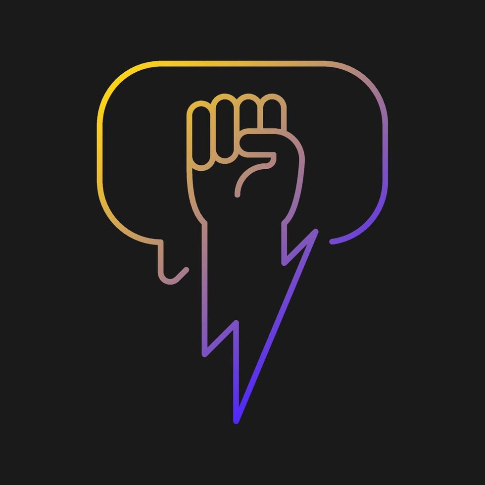 Using strong arguments vector icon for dark theme