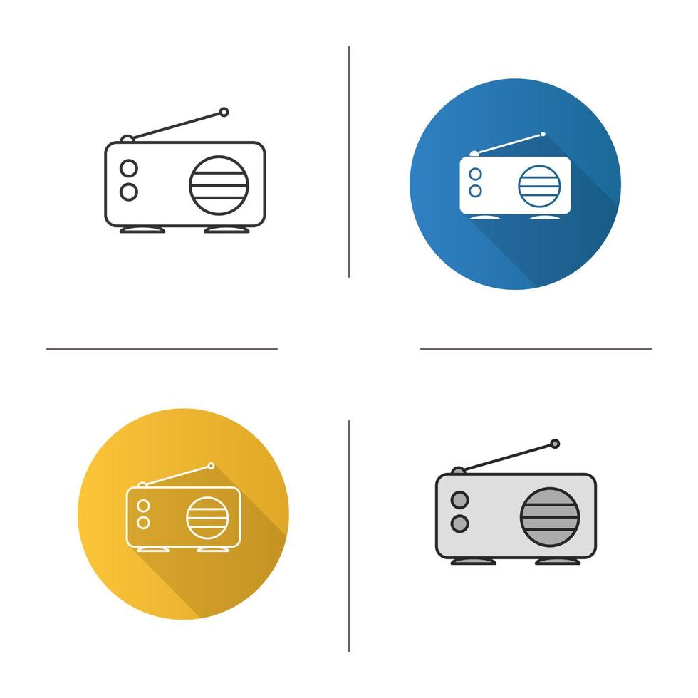 Radio vector icon