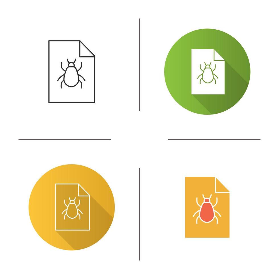 Bug report icon vector