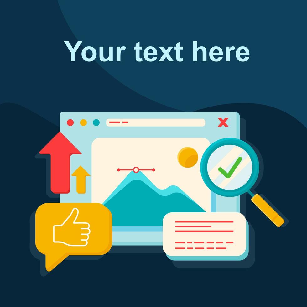 Graphics design courses social media posts flat mockup vector