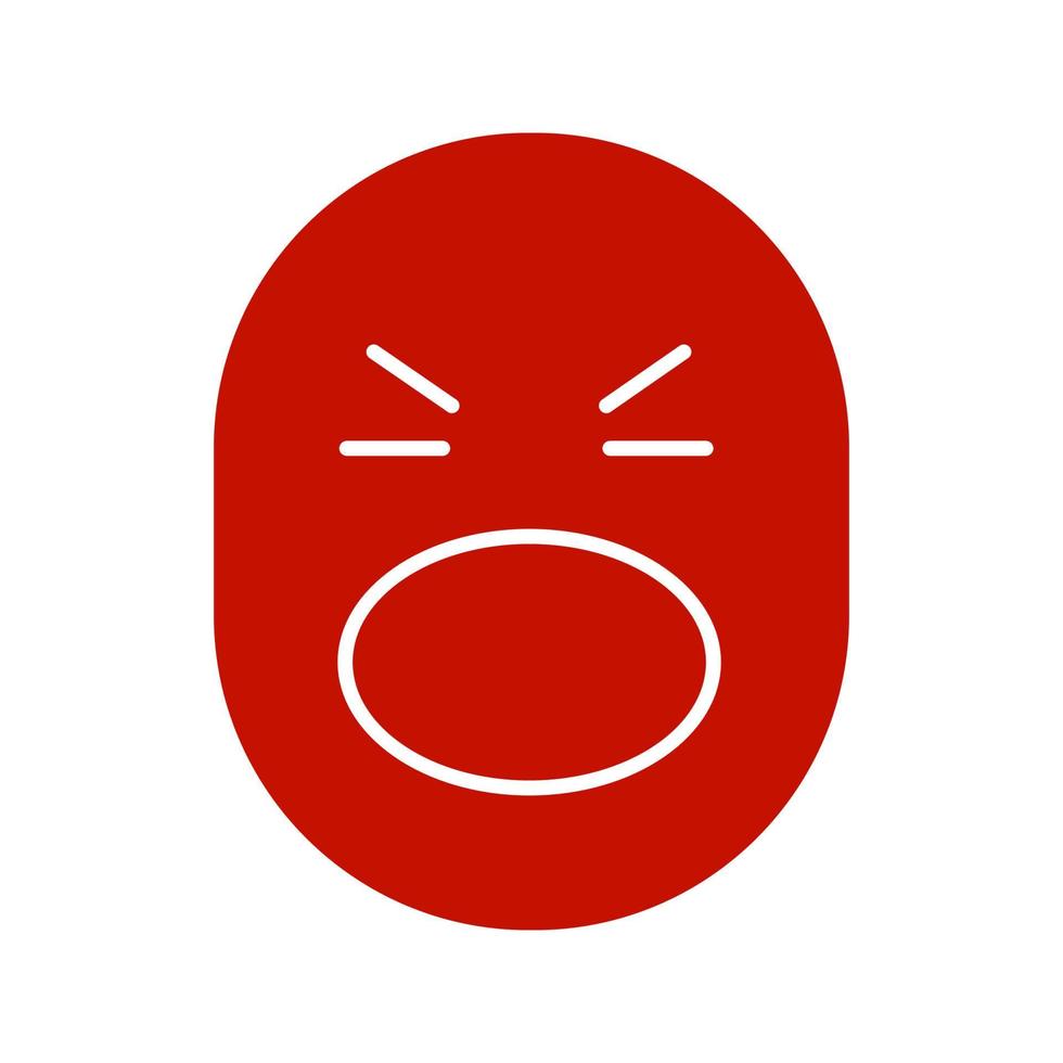 Scared face linear icon. Smiley with open mouth. Thin line illustration.  Screaming emoticon. Contour symbol. Vector isolated outline drawing 3769921  Vector Art at Vecteezy