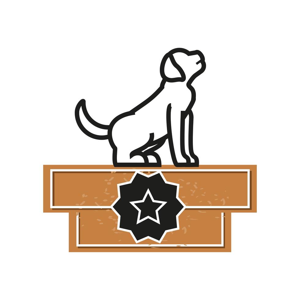 pet dog obedience vector