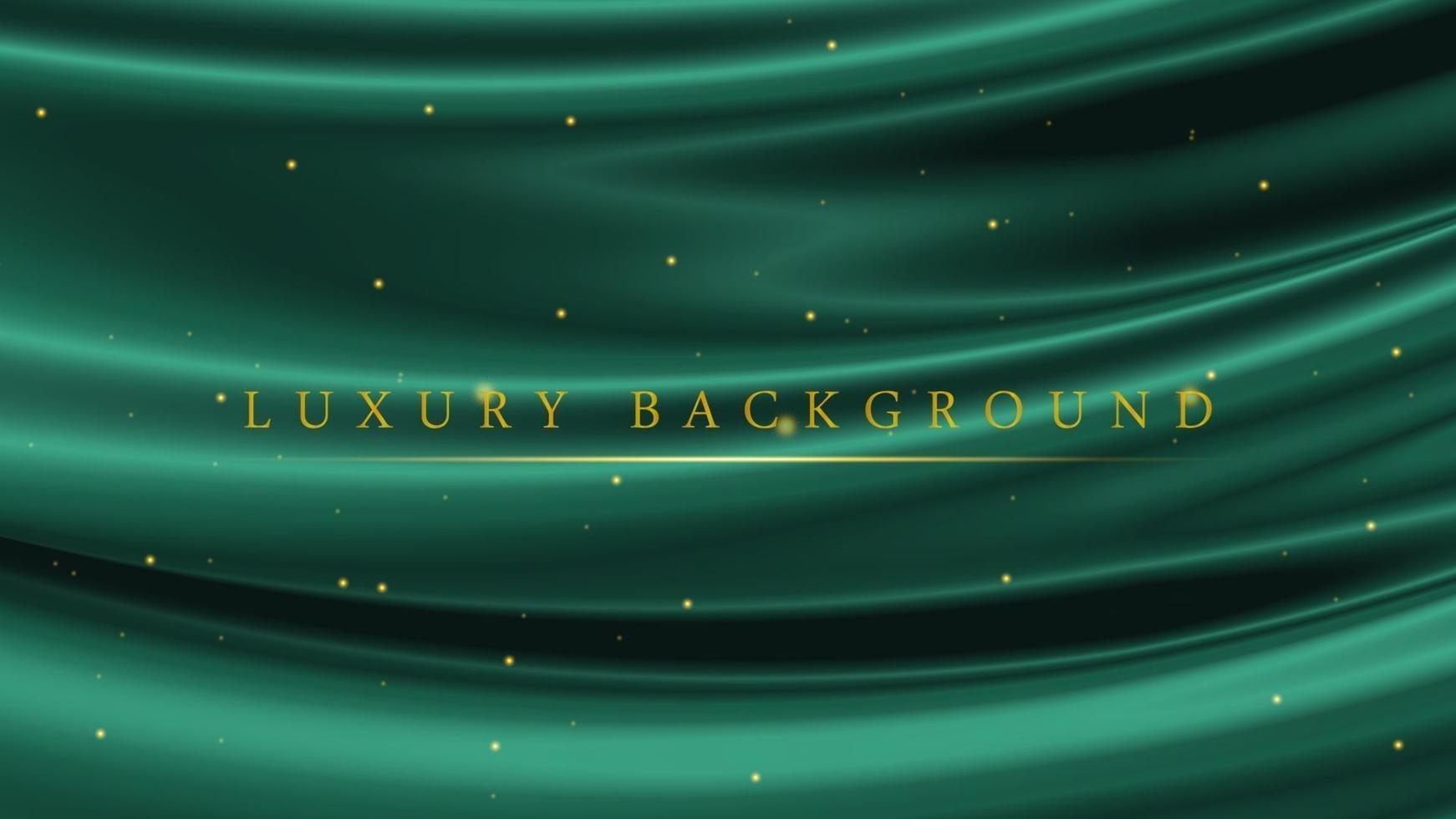 Luxury Emerald Green Background Template for Awarding or Ceremony vector