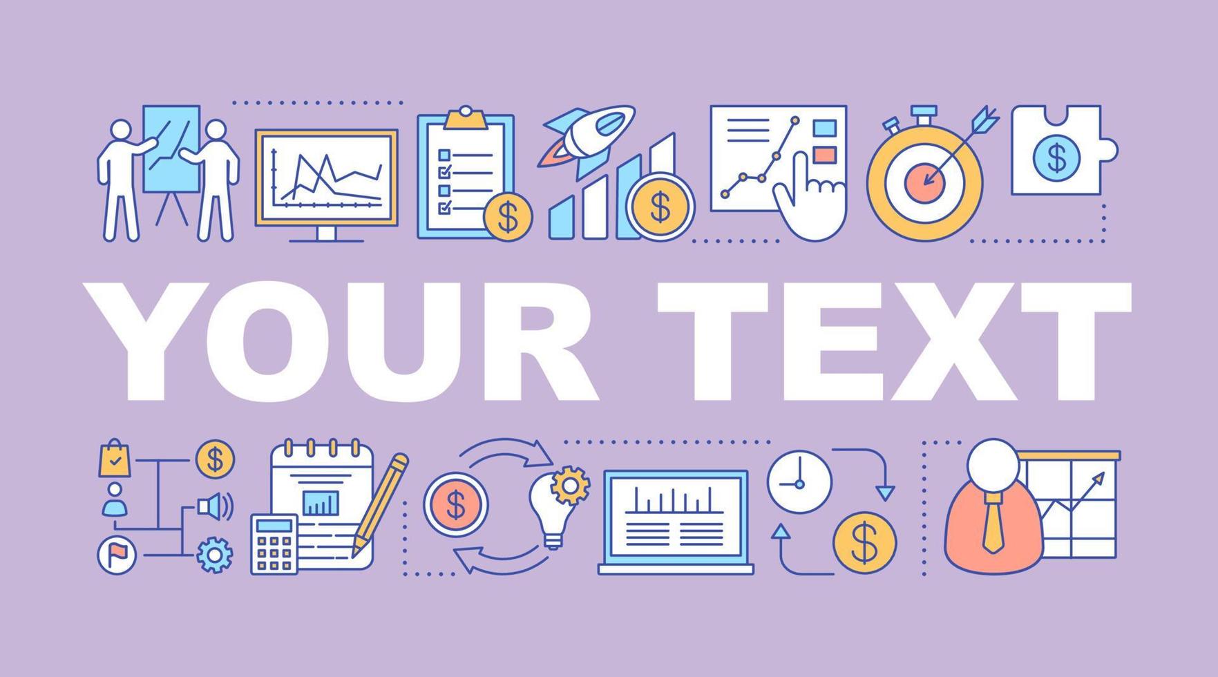 Business development word concepts banner vector
