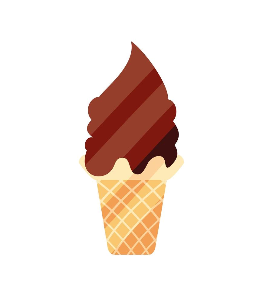 chocolate ice cream vector