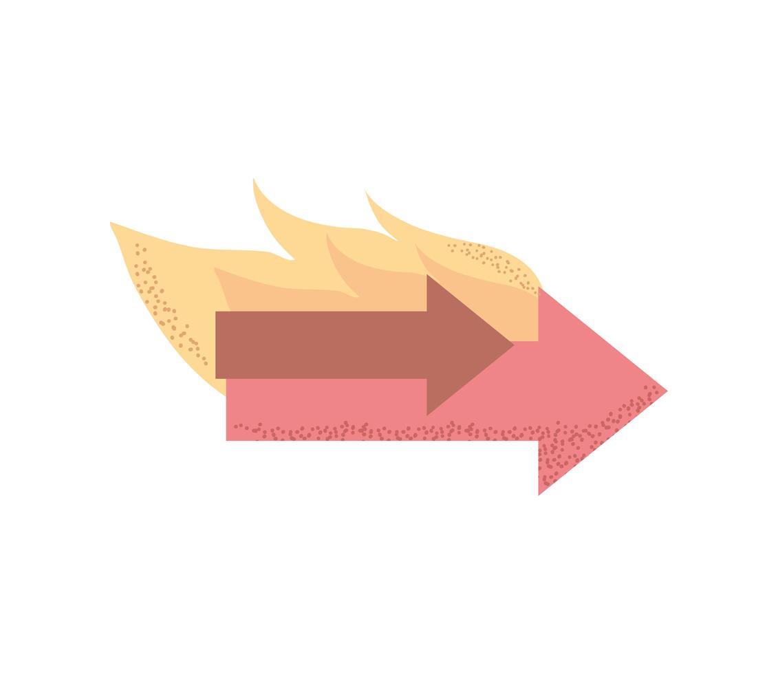 flechas de fuego rápido vector