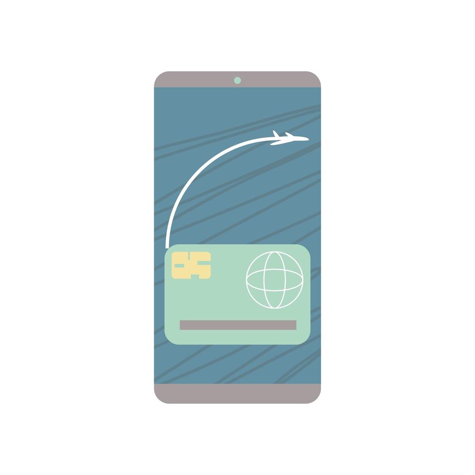 travel phone app vector