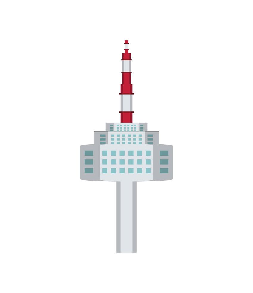 torre namsan coreano vector