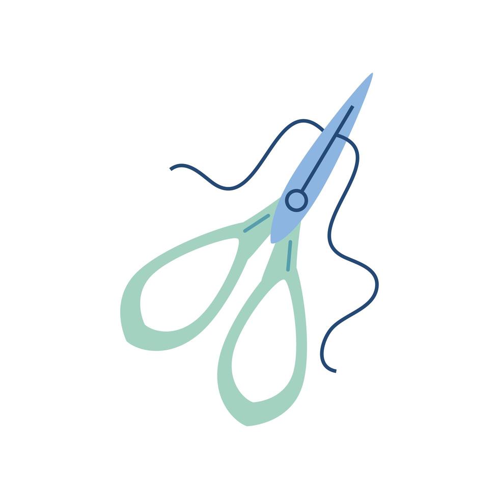 knitting scissors and thread 3768144 Vector Art at Vecteezy