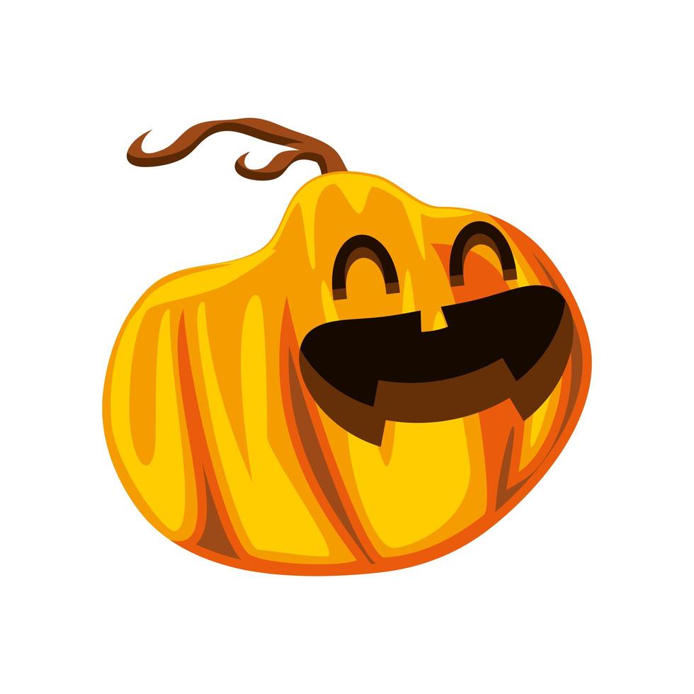 halloween cheerful pumpkin vector