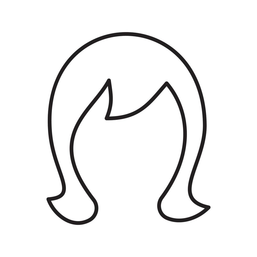 Wig linear icon. Thin line illustration. Periwig. Contour symbol. Vector isolated outline drawing