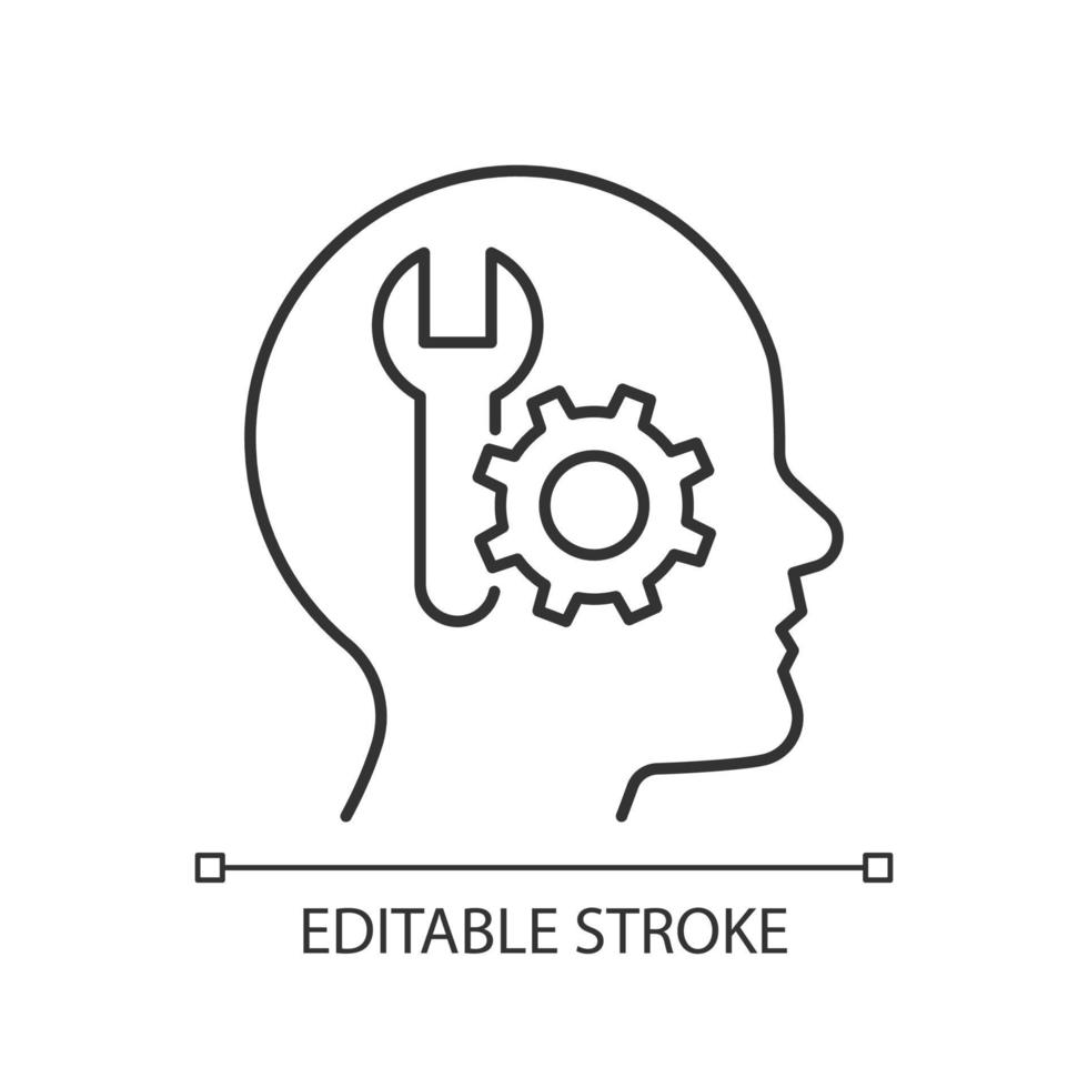 Competence motivation linear icon vector