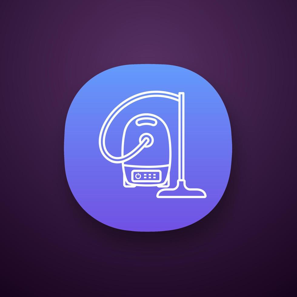 Vacuum cleaner app icon vector