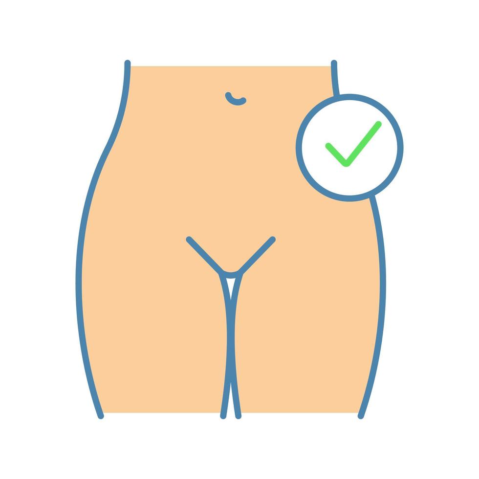 Female reproductive health color icon vector