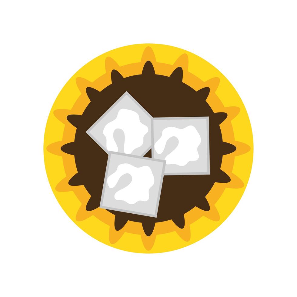 food on saucer vector