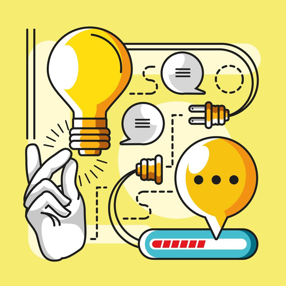 big idea process vector