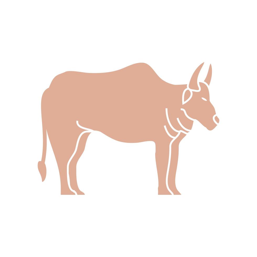 cow farm animal vector