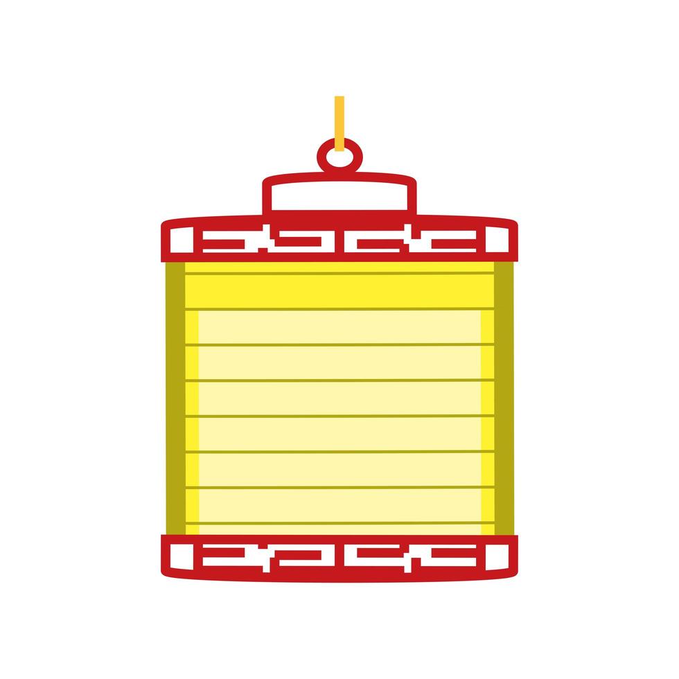 chinese decorative paper lamp vector