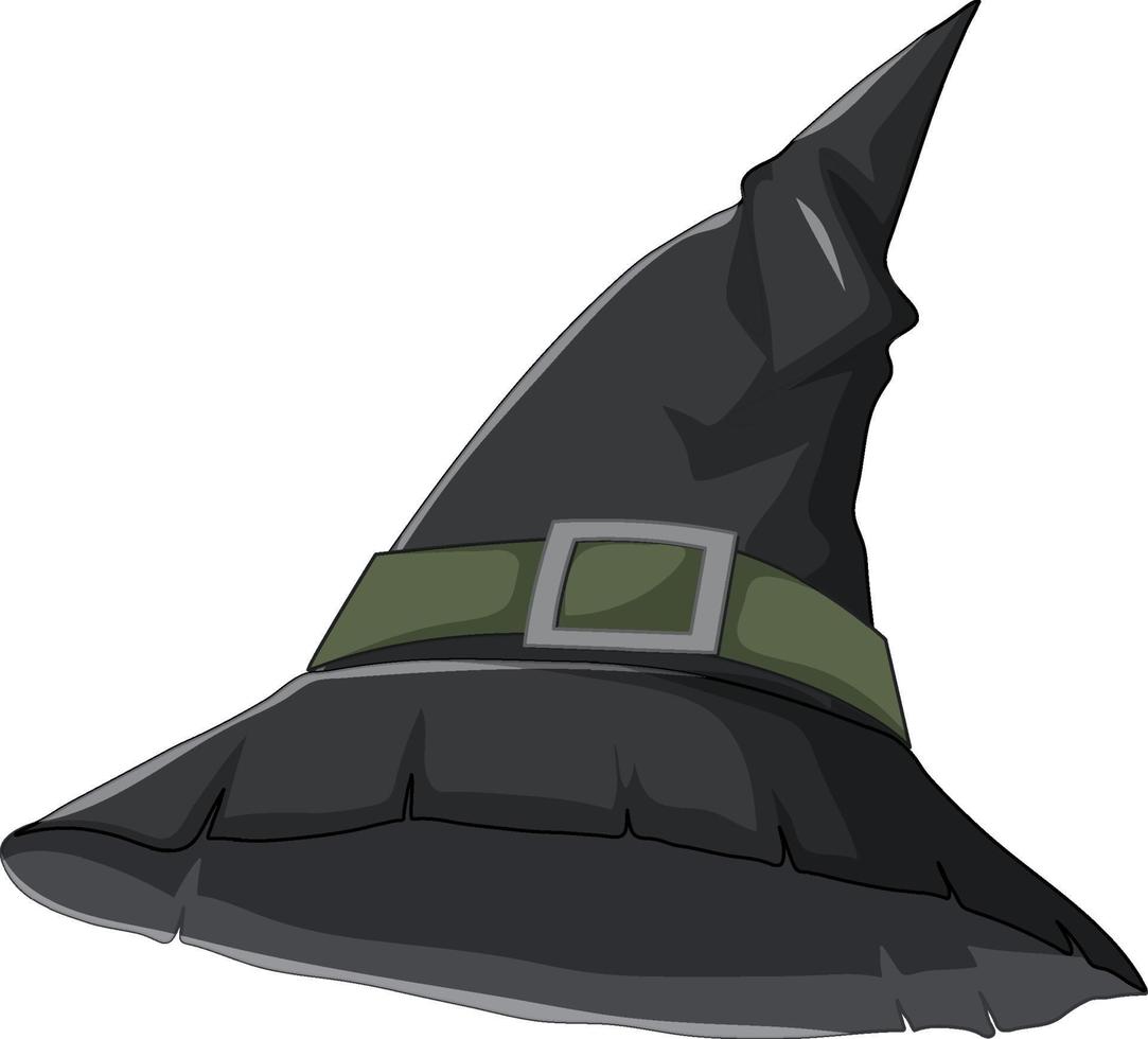 Witch hat cartoon on white background vector