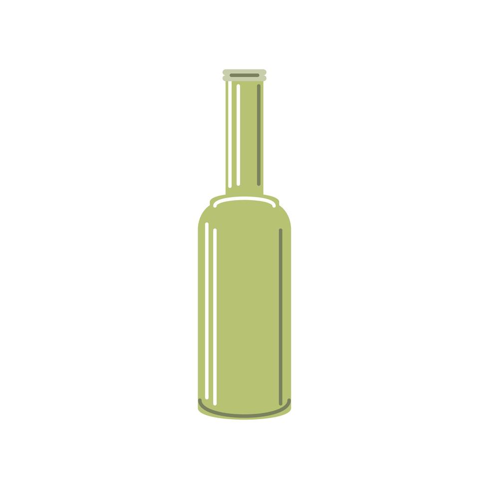 botella verde grande vector