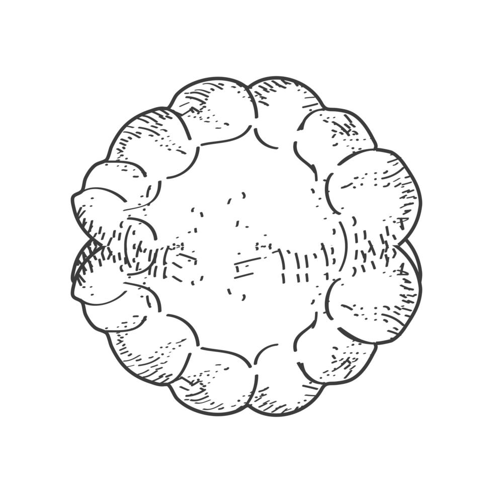 biscuit sweet sketch vector