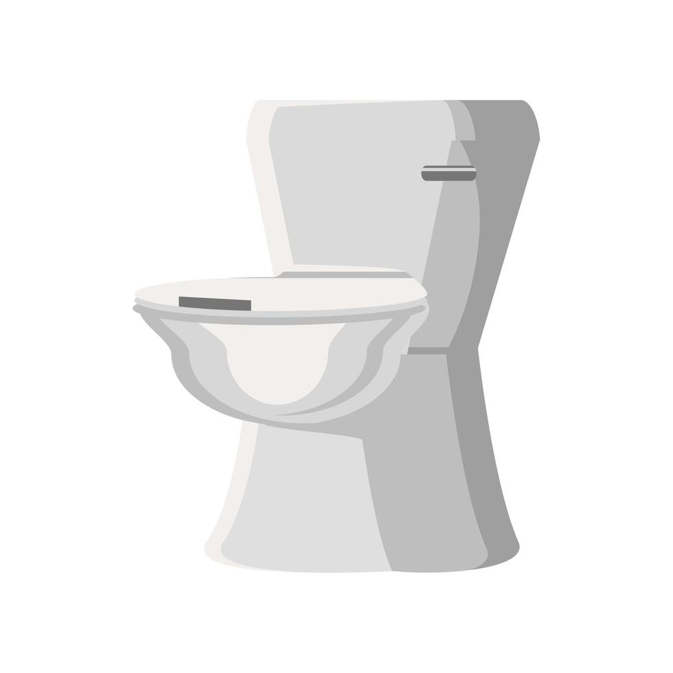 closed toilet bowl vector