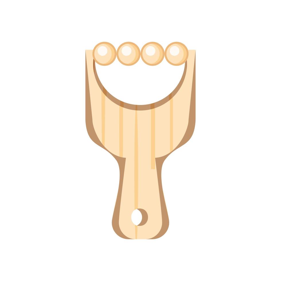 wood tools for massage vector