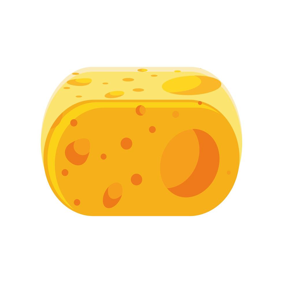 cheese portion snack vector