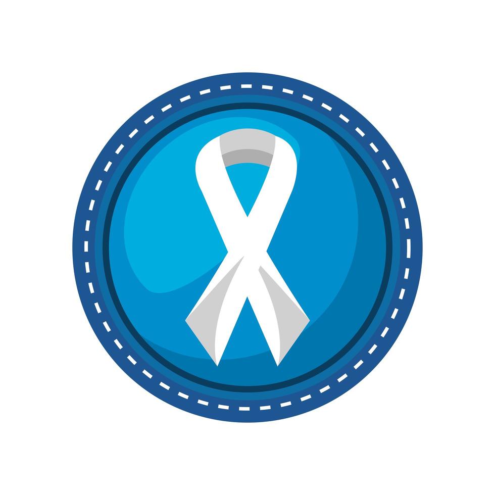 peace ribbon in badge 3769374 Vector Art at Vecteezy