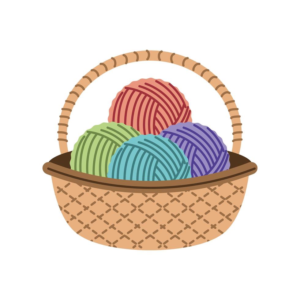 Yarn Basket Vector Art, Icons, and Graphics for Free Download