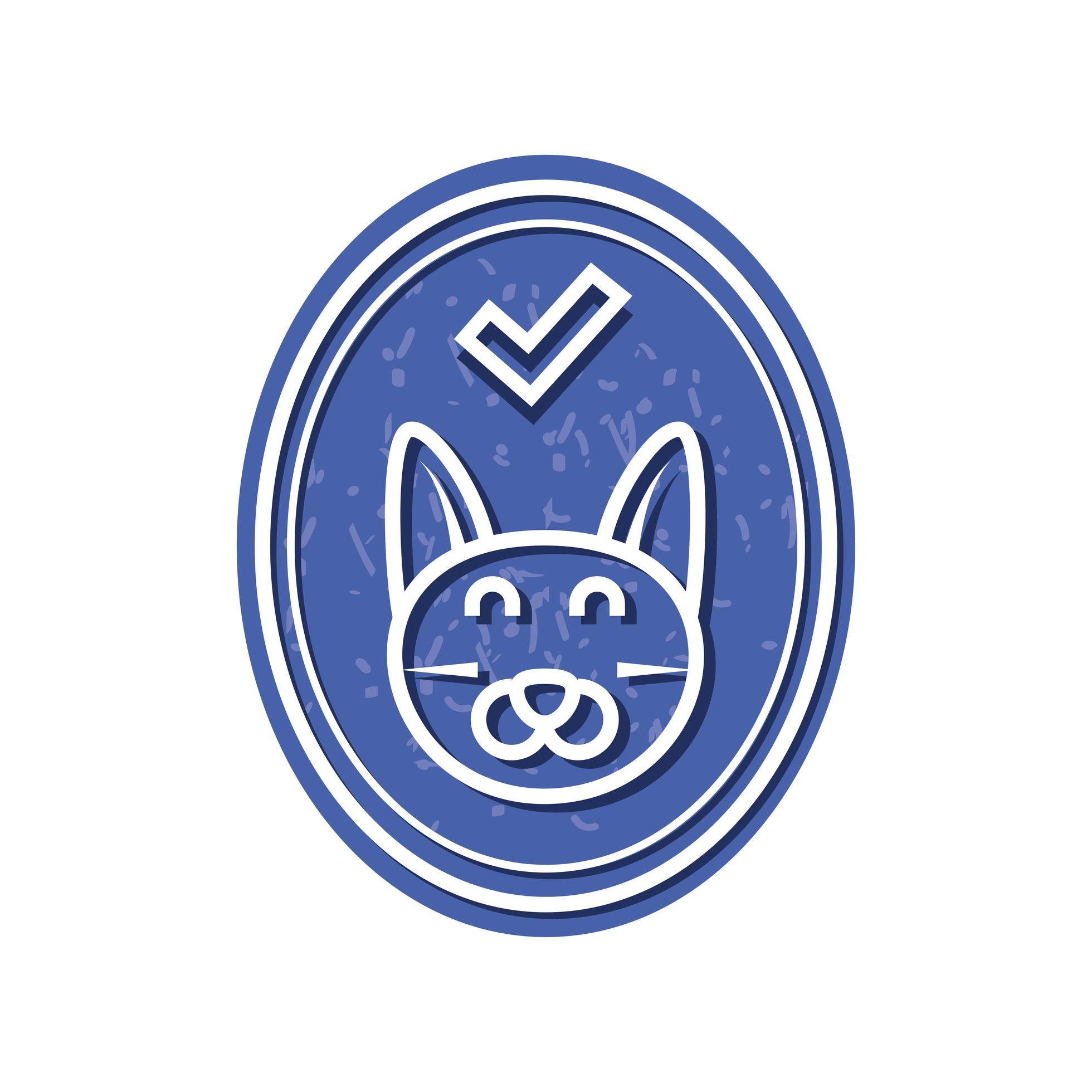 pet cat label 3769482 Vector Art at Vecteezy