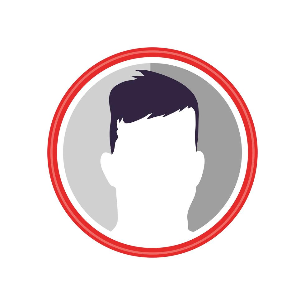 perfil de avatar masculino vector