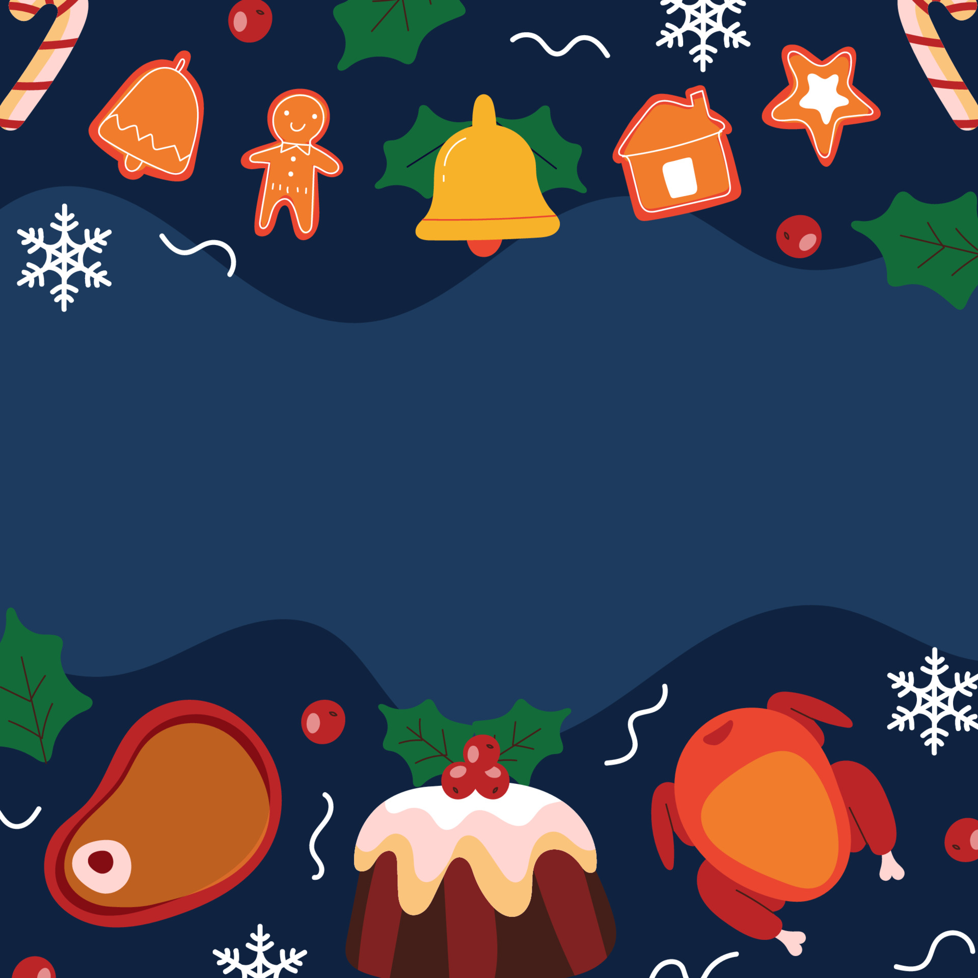 Christmas Food Background 3769643 Vector Art at Vecteezy