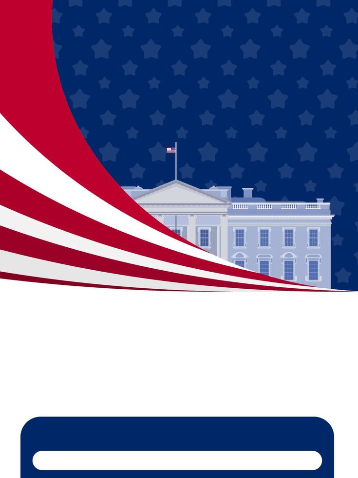 poster america independence day. flat style image vector