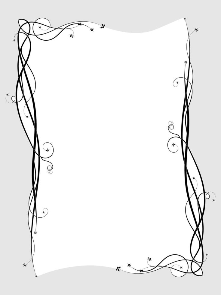 grapes frame intertwining plants. sketch doodle vector
