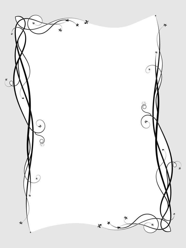 grapes frame intertwining plants. sketch doodle vector