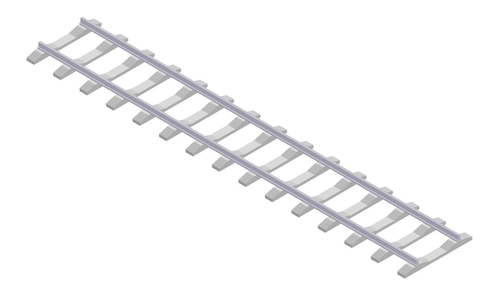 rails with concrete sleepers vector illustration 490685 Vector Art