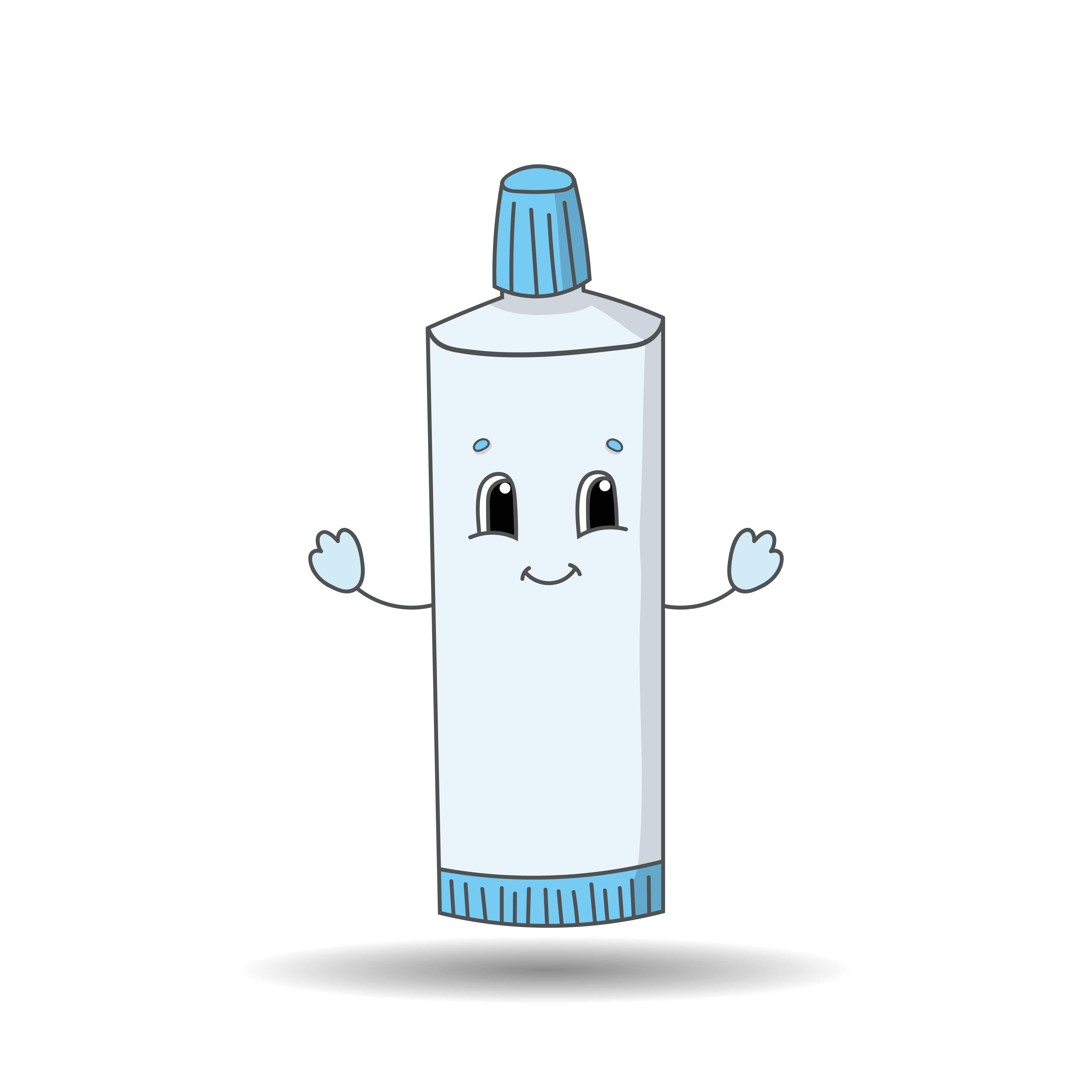 toothpaste tube cartoon