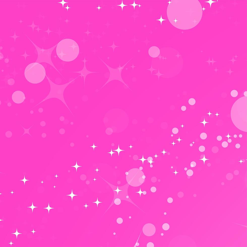 Fondo abstracto colorido con círculos y estrellas. Ilustración de vector plano simple.