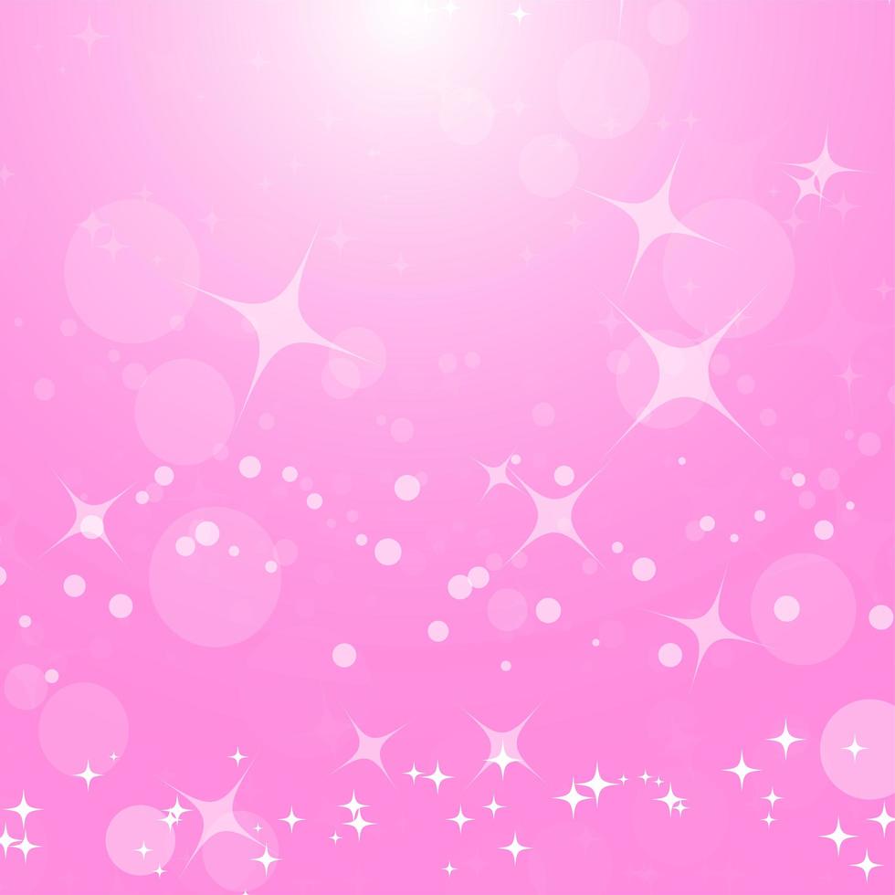 Colorful abstract background with circles and stars. Simple flat vector illustration.
