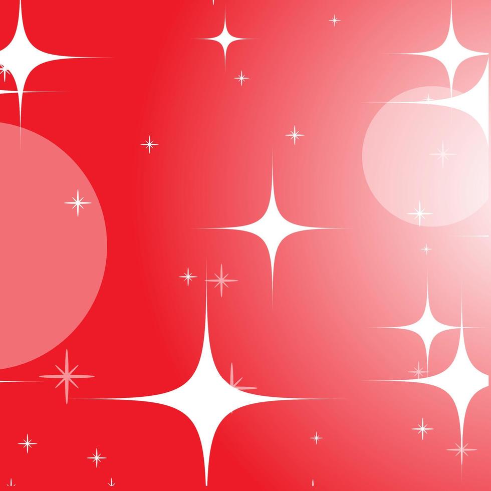 Colorful abstract background with circles and stars. Bright design. Simple flat vector illustration.