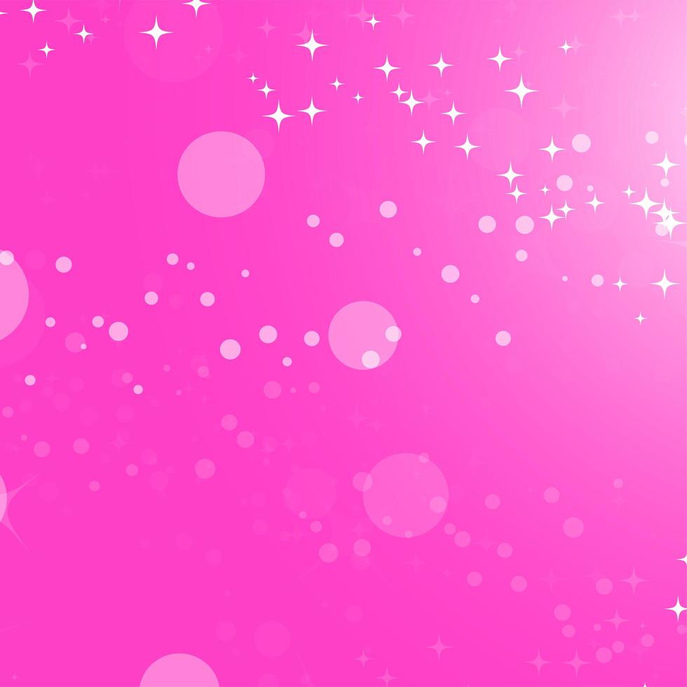 Colorful abstract background with circles and stars. Simple flat vector illustration.